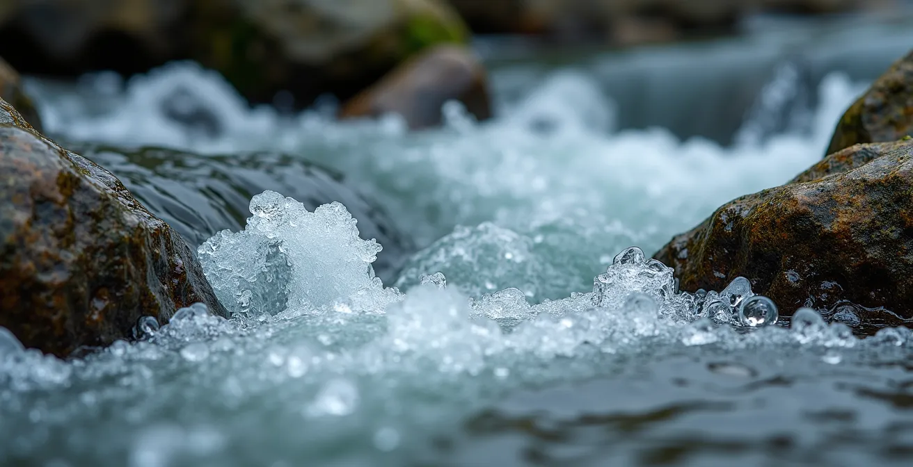 Vue panoramique de la rivière Jacques-Cartier serpentant dans la forêt québécoise