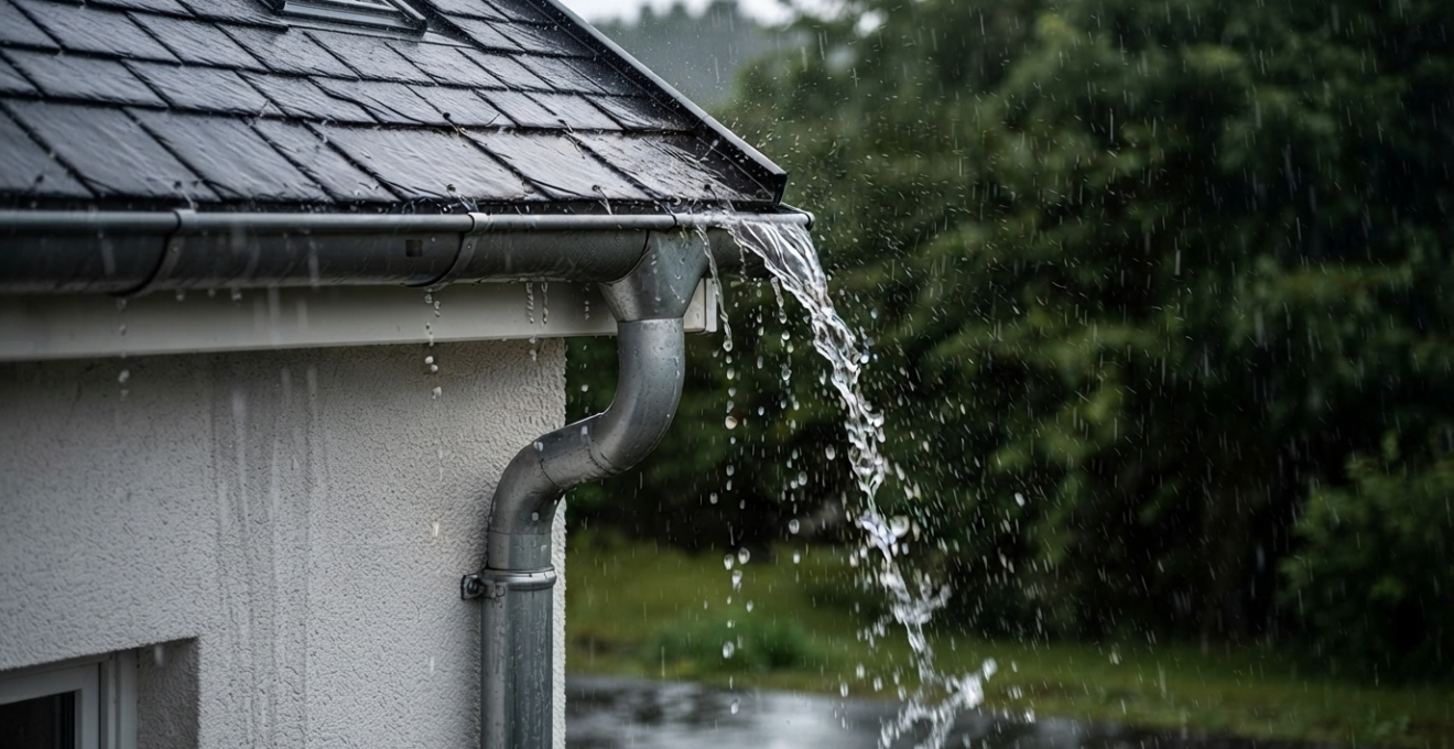 propriété pendant les fortes pluies